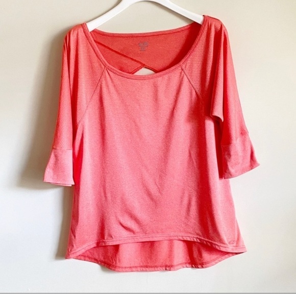 Champion Activewear Top Pink Coral Size M - Picture 6 of 6